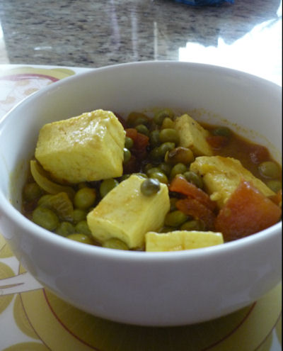 Peas and Paneer curry